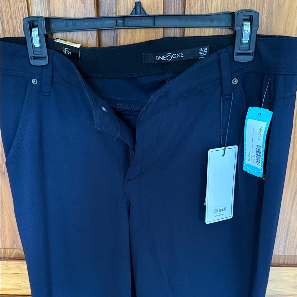 One 5 One Navy Boot Cut Pants